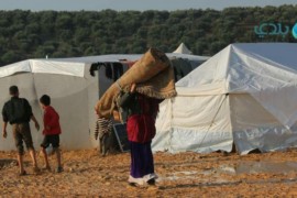 أوضاع مزرية لأكثر من 3000 نازح في مدينة الأتارب بحلب