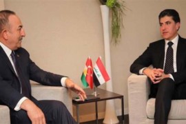 لقاء جمع بين رئيس إقليم كوردستان ووزير خارجية تركيا على هامش منتدى دافوس.