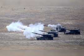 الجيش التركي يشن هجوماً على مناطق ميليشات قسد شمالي سوريا.