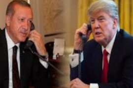 الرئيس الأمريكي دونالد ترامب يبدي قلقه تجاه الوضع في إدلب للرئيس التركي رجب طيب أردوغان.