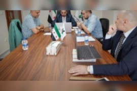 مباحثات سياسية يجريها نصر الحريري مع ممثل فرنسا في سوريا
