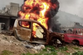تفجير إرهابي في مدينة عفرين يؤدي إلى وقوع العديد من الشهداء والجرحى.
