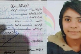 والد الفتاة روان عليكو   يطالب بالإفراج عن ابنته القاصر من قبل  ميليشيات pyd.