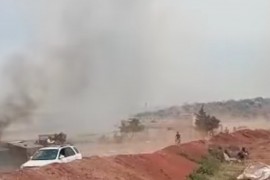 انفجار كبير يضرب مخيم الفروسية غرب بلدة فوعة بريف إدلب الشمالي .