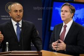 بلينكين يؤكد لوزير الخارجية التركي  أهمية التعاون بين تركيا وامريكا والمصالح المشتركة في سوريا .