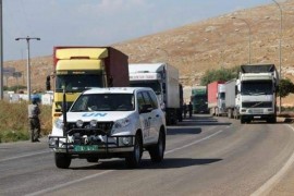 منسقو الاستجابة يصدر إحصائية بحجم المساعدات الداخلة عبر معبر باب الهوى