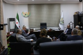 الاستاذ عبد الرحمن مصطفى رئيس الحكومة السورية المؤقتة يلتقي وفد الاتحاد الأوروبي بمقر ممثلية الحكومة في غازي عنتاب