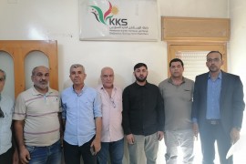 مكتب علاقات الجبهة السورية للتحرير أثناء  زيارته إلى  مكتب الرابطة في عفرين يعرض التعاون والتنسيق .