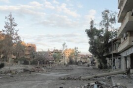 الذكرى السنوية التاسعة لمجزرة صواريخ سكود في حيي أرض الحمرا وطريق الباب بمدينة حلب وما يزال تنظيم الأسد الأرهابي مستمراً في جرائمه .