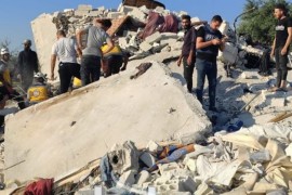 الطيران الحربي التابع للاحتلال الروسي يرتكب مجزرة في قريتي جديدة واليعقوبية شمال جسر الشغور.