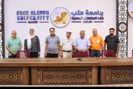 وفد اكاديمي متخصص بتعليم اللغة الكردية من أهالي عفرين يتباحث إمكانية إدراج اللغة الكردية بين اللغات في جامعة حلب الحرة …ورابطة المستقلين الكرد السوريين تبارك .