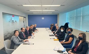 وفد من الائتلاف الوطني وهيئة التفاوض يلتقي الأمين العام للأمم المتحدة أنطونيو غوتيريش