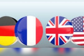 فرنسا وألمانيا والمملكة المتحدة والولايات المتحدة الأمريكية يصدرون بيان مشترك  في الذكرى الثانية عشرة للانتفاضة السورية.
