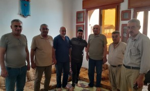 وفد من قيادة رابطة المستقلين الكرد يلتقي مع أهالي ناحية معبطلي الكرد السوريين العلوين .